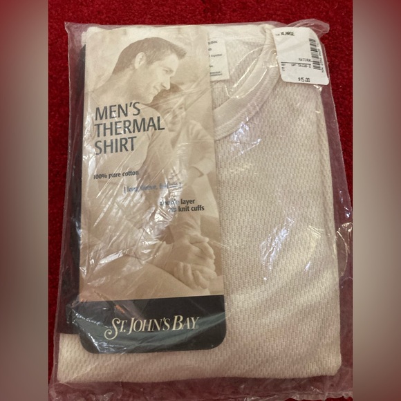 NIP Men’s St. John’s Bay Thermal Shirt XL - Picture 3 of 5